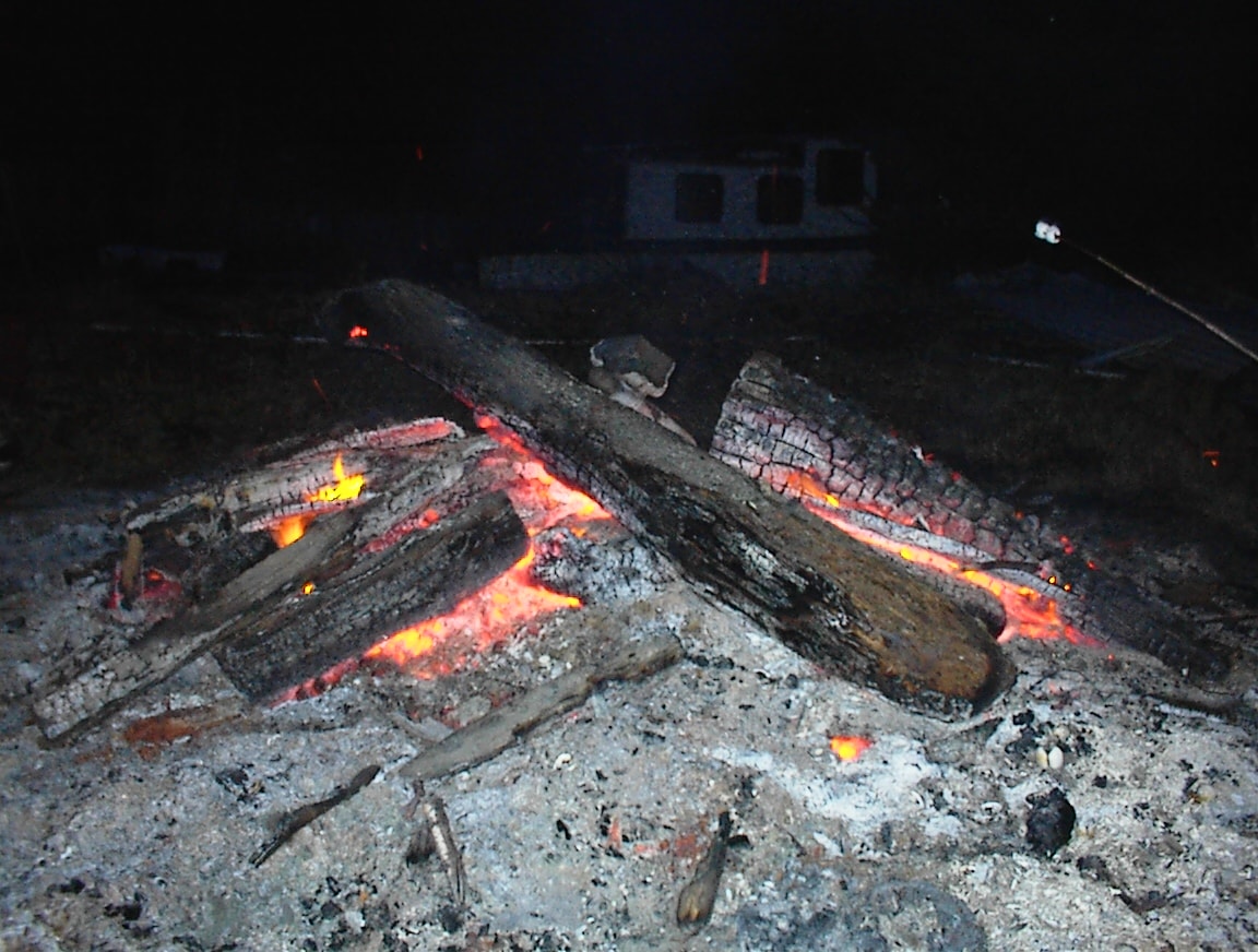 This is all that remains of the boathouse